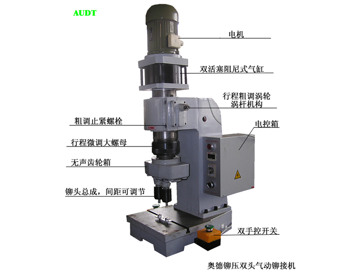 精(jīng)密氣(qi)動(dòng)雙頭鉚接機(jī)