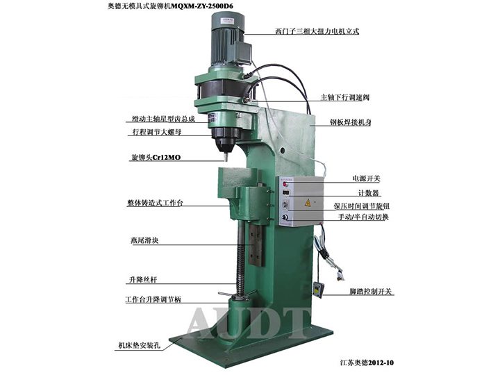立式(shi)非(fei)标氣(qi)動(dòng)旋鉚機(jī)